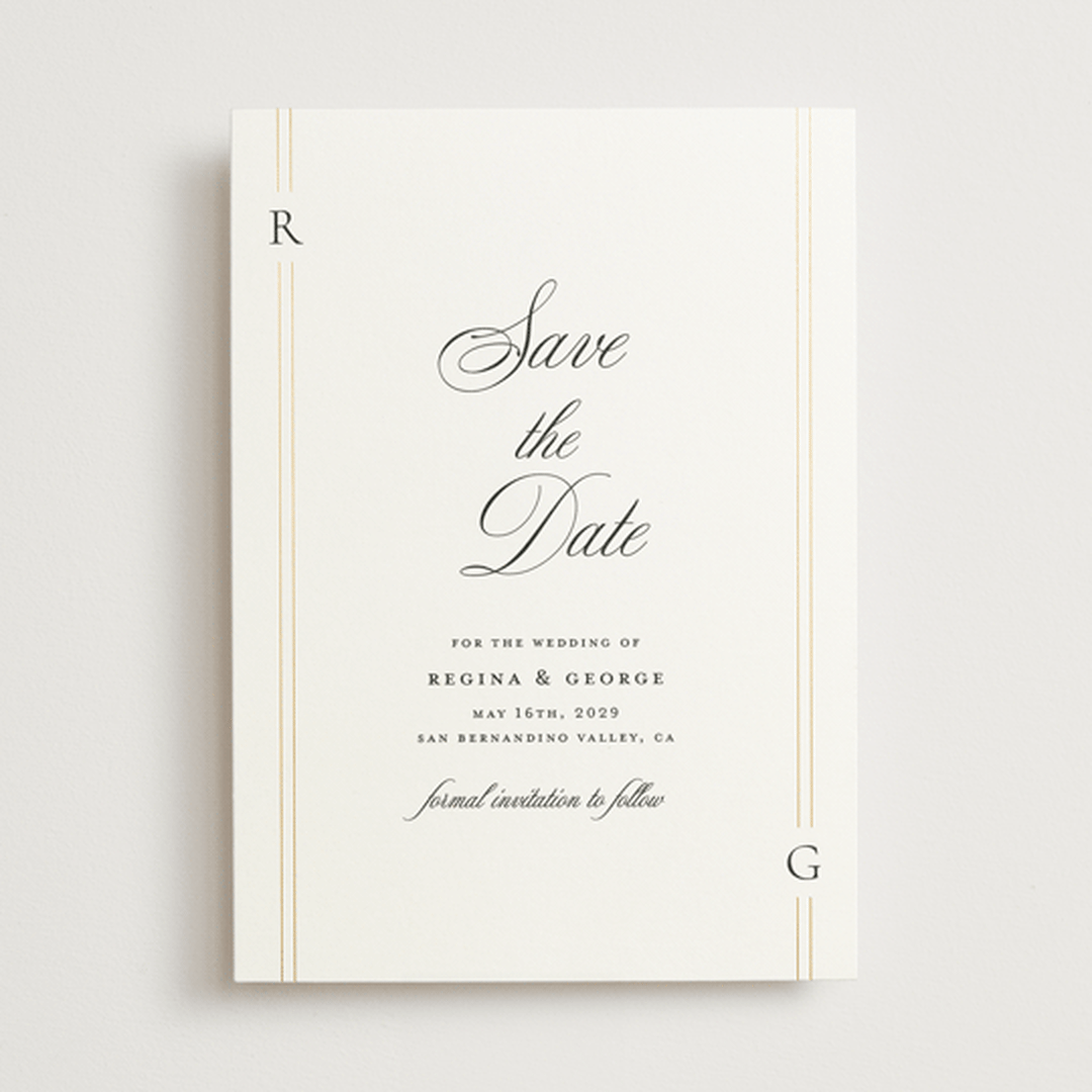 "Elencourt" - Save the Dates in Quartz by Jelena Vuletic - Front