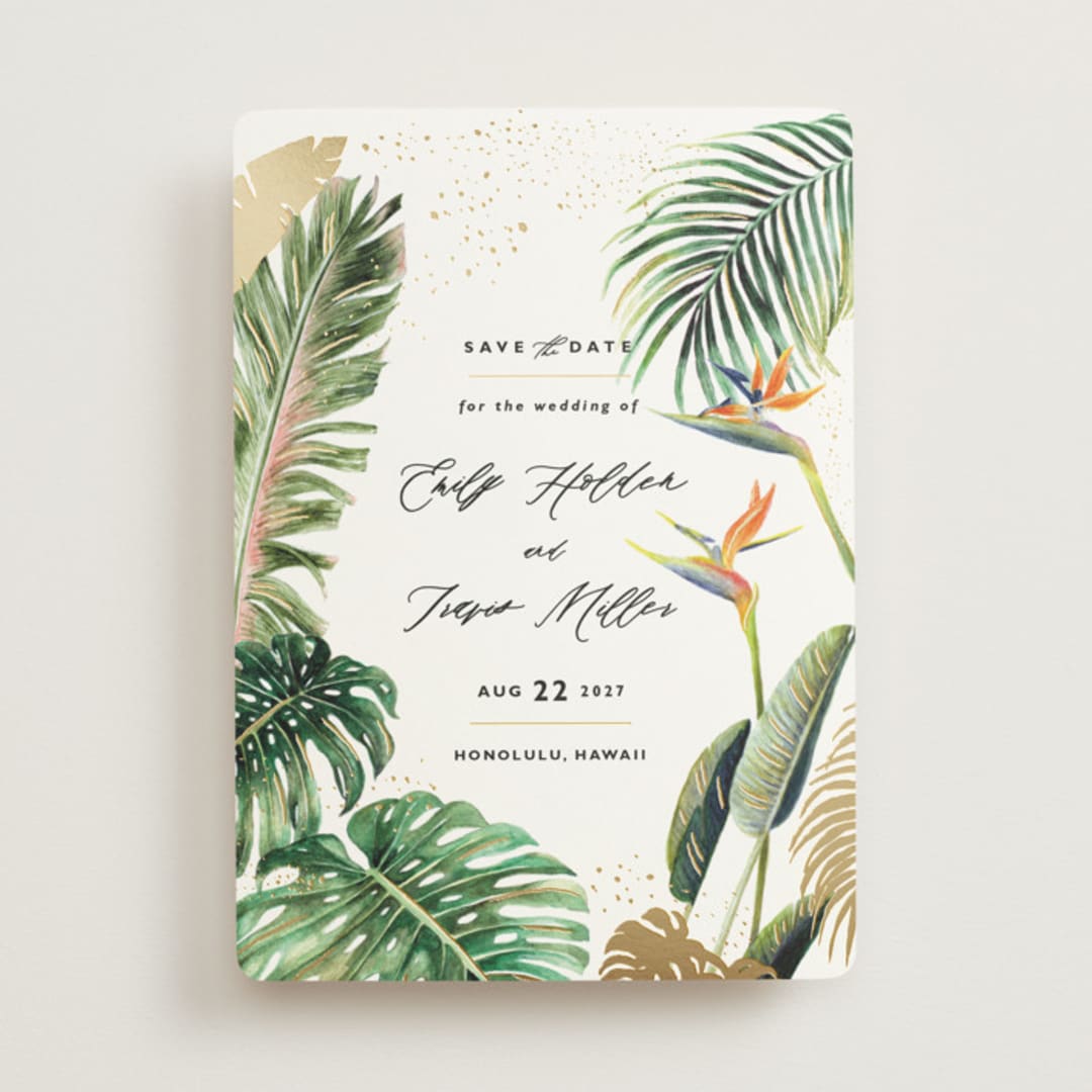 "Our Paradise" - Save the Dates in Fern by Elly - Front