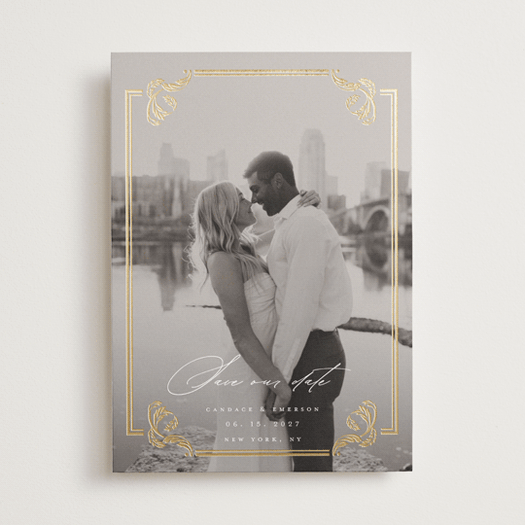 "Mirror" - Save the Dates in Ivory by Ana de Sousa - Front