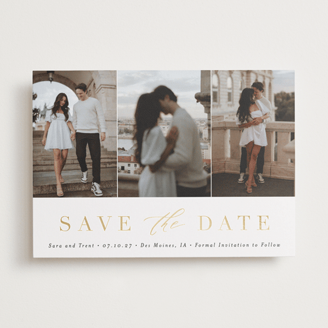 "Minimal Elegance" - Save the Dates in Eclipse by Andrea Cernin - Front