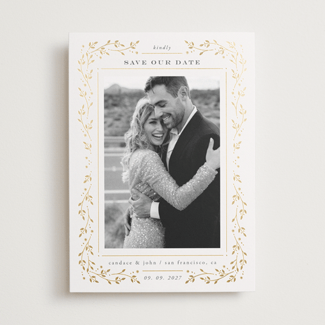 "Fairytale" - Save the Dates in Snow by Ana de Sousa - Front