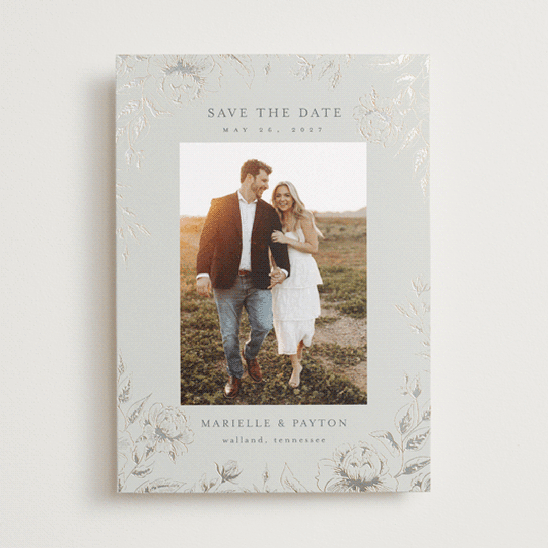 "Wildflower Date" - Save the Dates in Steel by Chris Griffith - Front