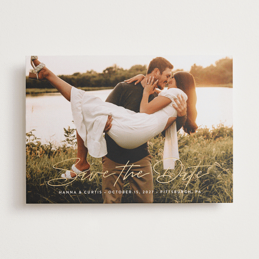 "Carefree" - Save the Dates in Natural by Susan Asbill - Front
