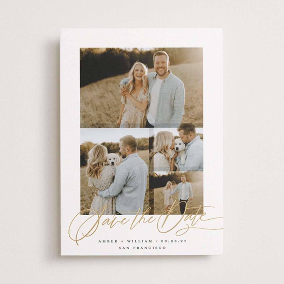 "Overlay" - Save the Dates in Cotton by Michelle Taylor - Front