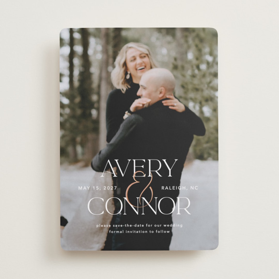 "Ampersand" - Save the Dates in Pearl by Jennifer Postorino - Front