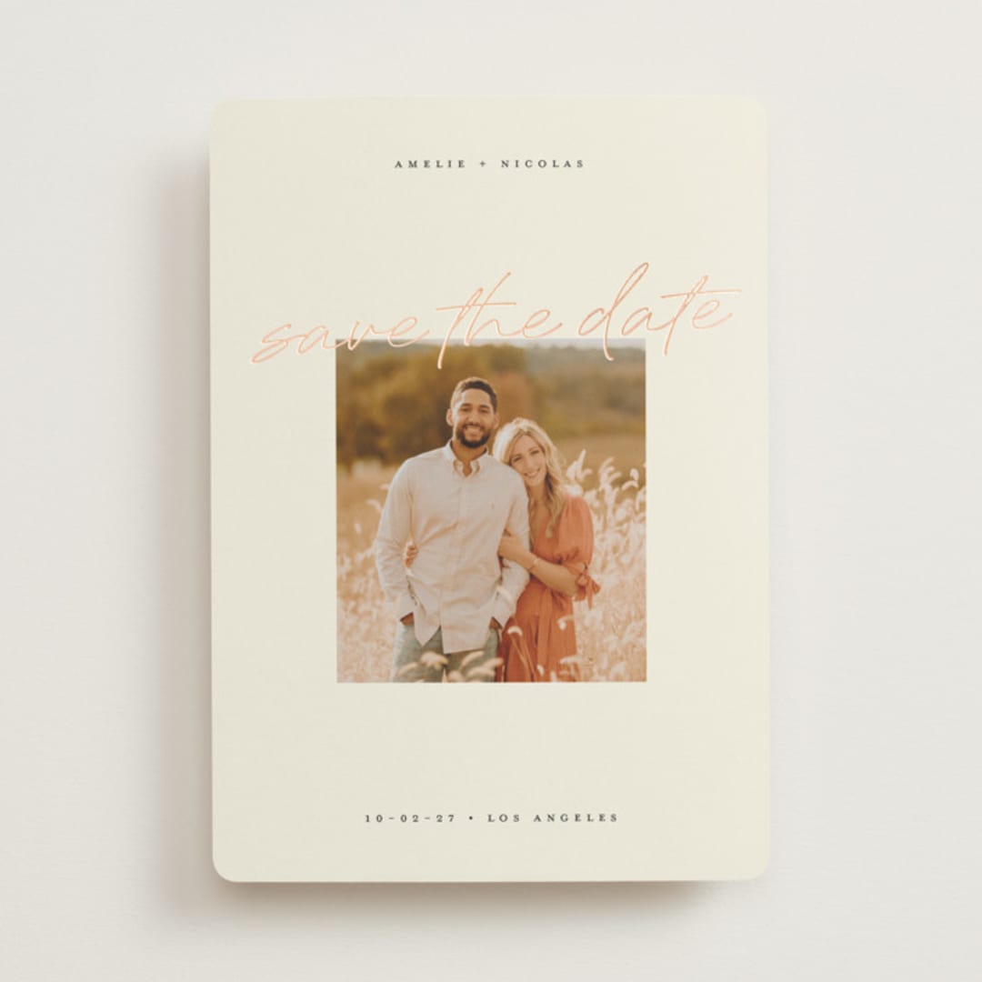 "Romantic Reverie" - Save the Dates in Champagne by Chryssi Tsoupanarias - Front