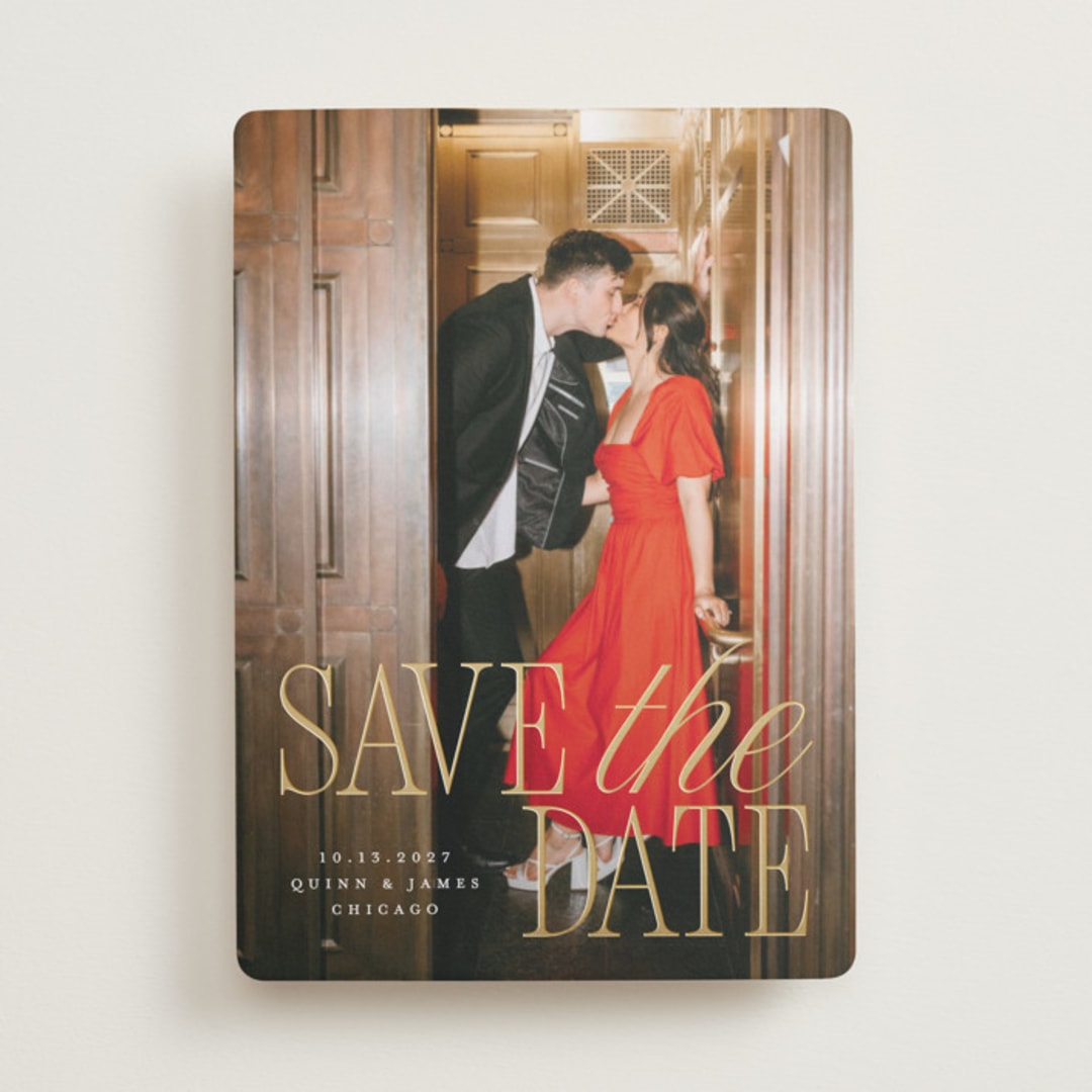 "Love Song" - Save the Dates in Snow by Pixel and Hank - Front