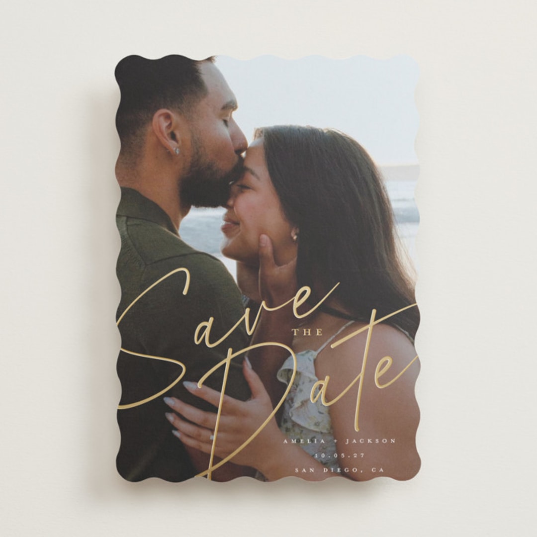 "Bold.." - Save the Dates in Sand by Vera Lim - Front