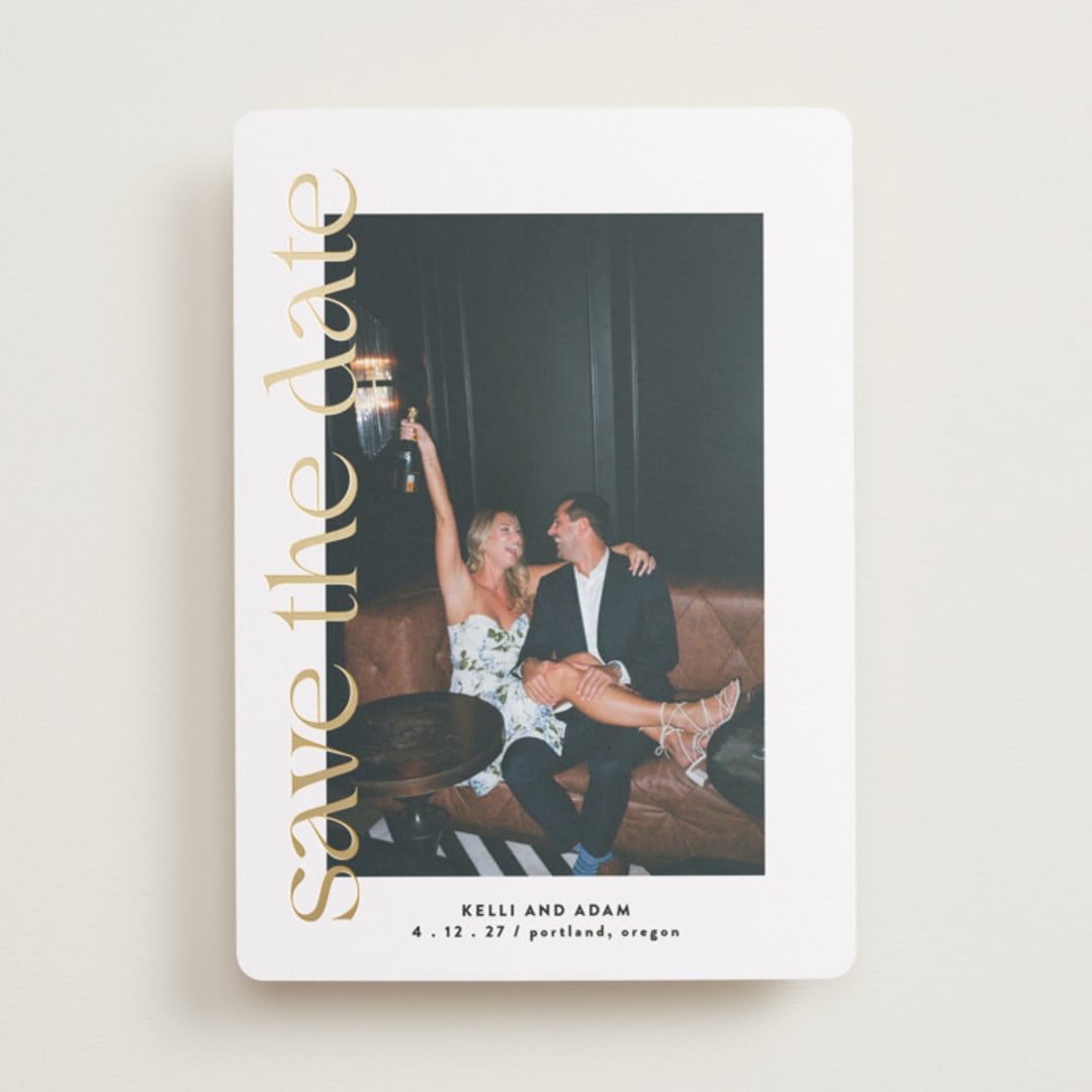 "Cover Page" - Save the Dates in Pearl by Roxy Cervantes - Front