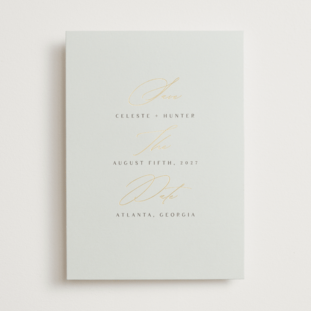"Gallant" - Save the Dates in Mist by Lori Wemple - Front