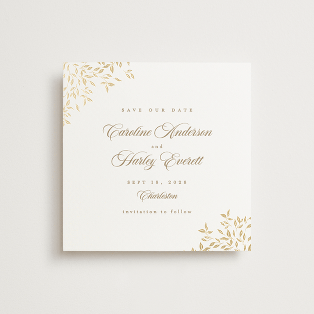 "Midsummer" - Save the Dates in Chiffon by Kristie Kern - Front