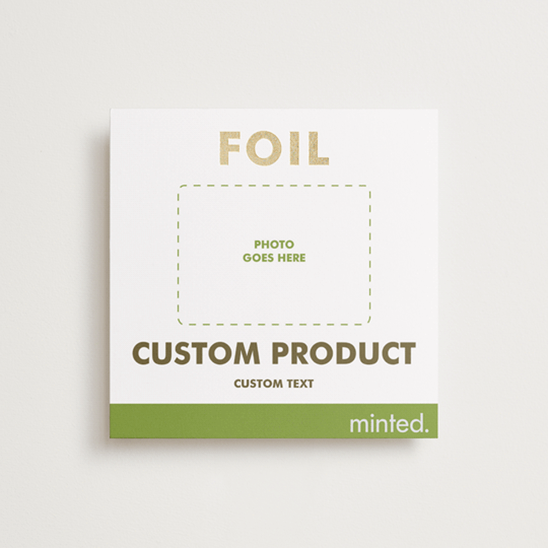 "Square Custom" - Save the Dates in Golden by Minted - Front
