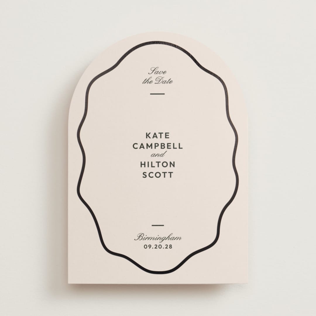 "Croquet" - Save the Dates in Ink by Megan Davis - Front