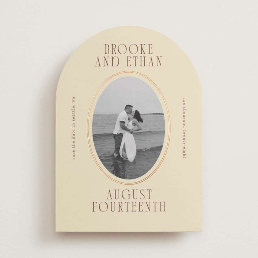 "Ethan" - Save the Dates in Buttercream by Angela Garrick - Front