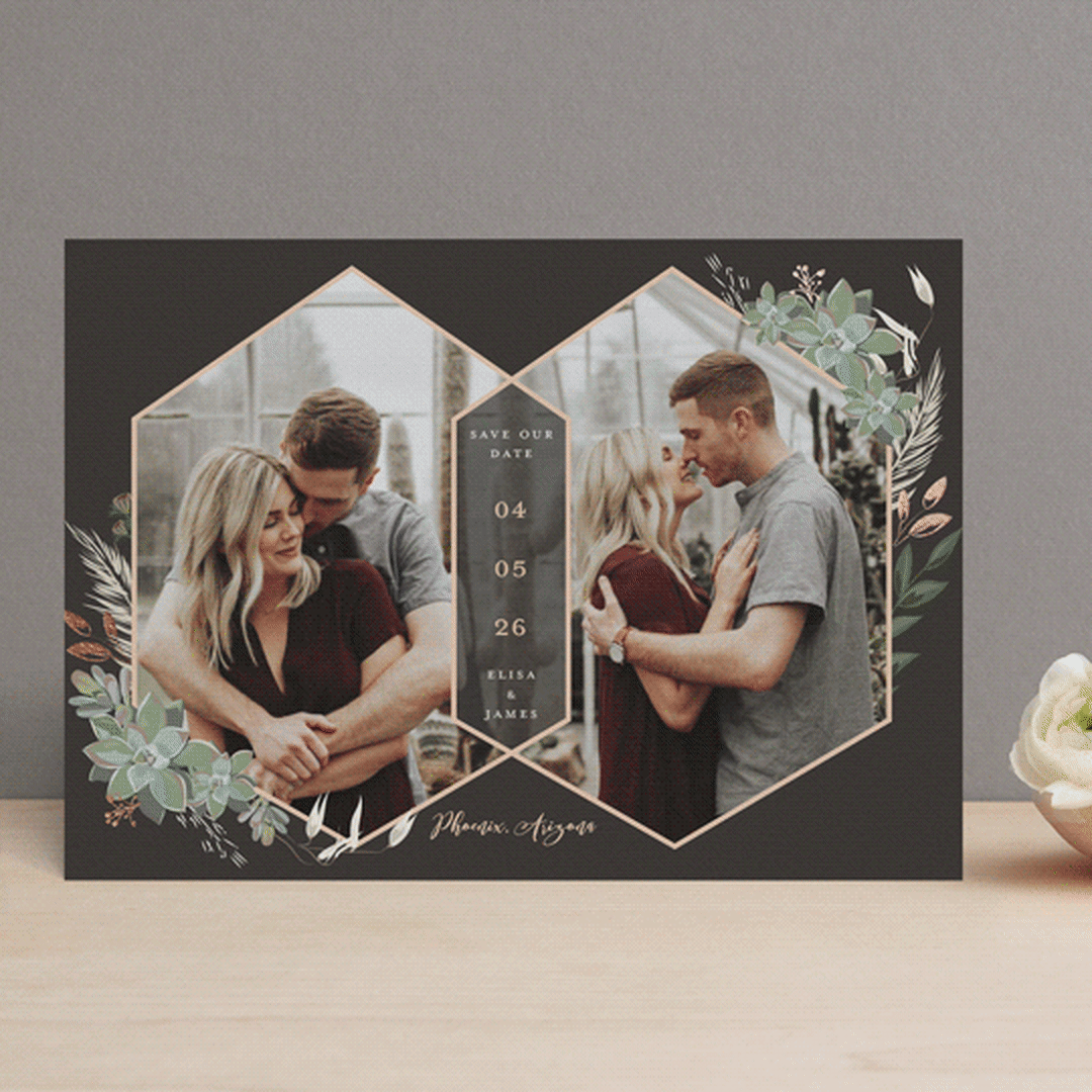 "Intertwined" - Save the Dates in Tuxedo by Susan Moyal - Front