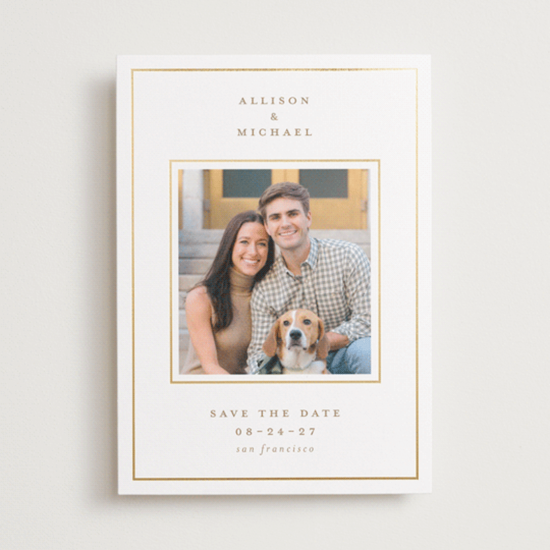"Classic Line" - Save the Dates in Air by Jennifer Holbrook - Front