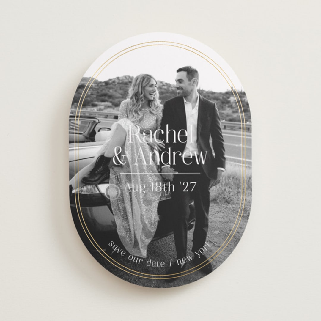 "Our Love" - Save the Dates in Ivory by Elly - Front