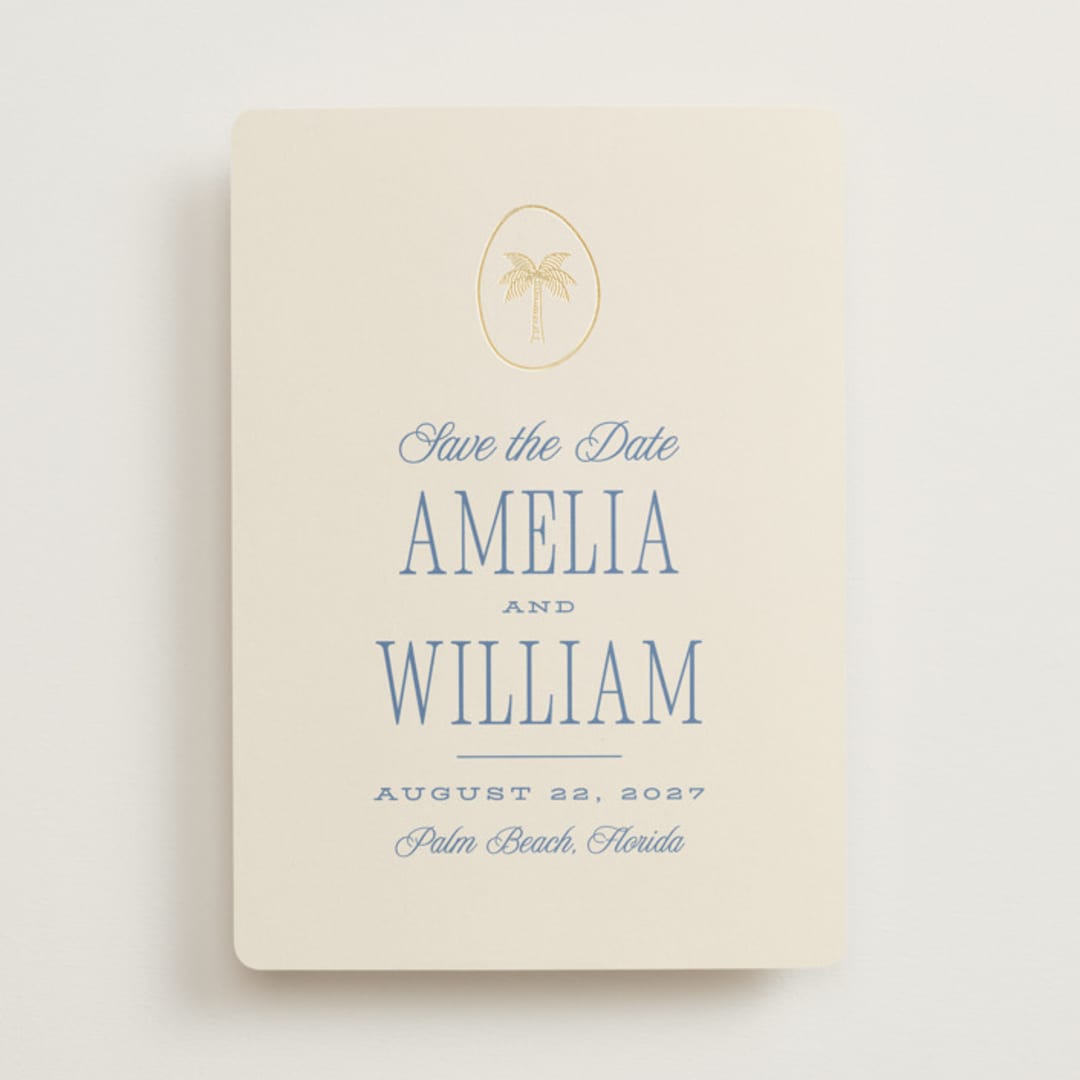 "Madeira" - Save the Dates in Ocean by Robert and Stella - Front