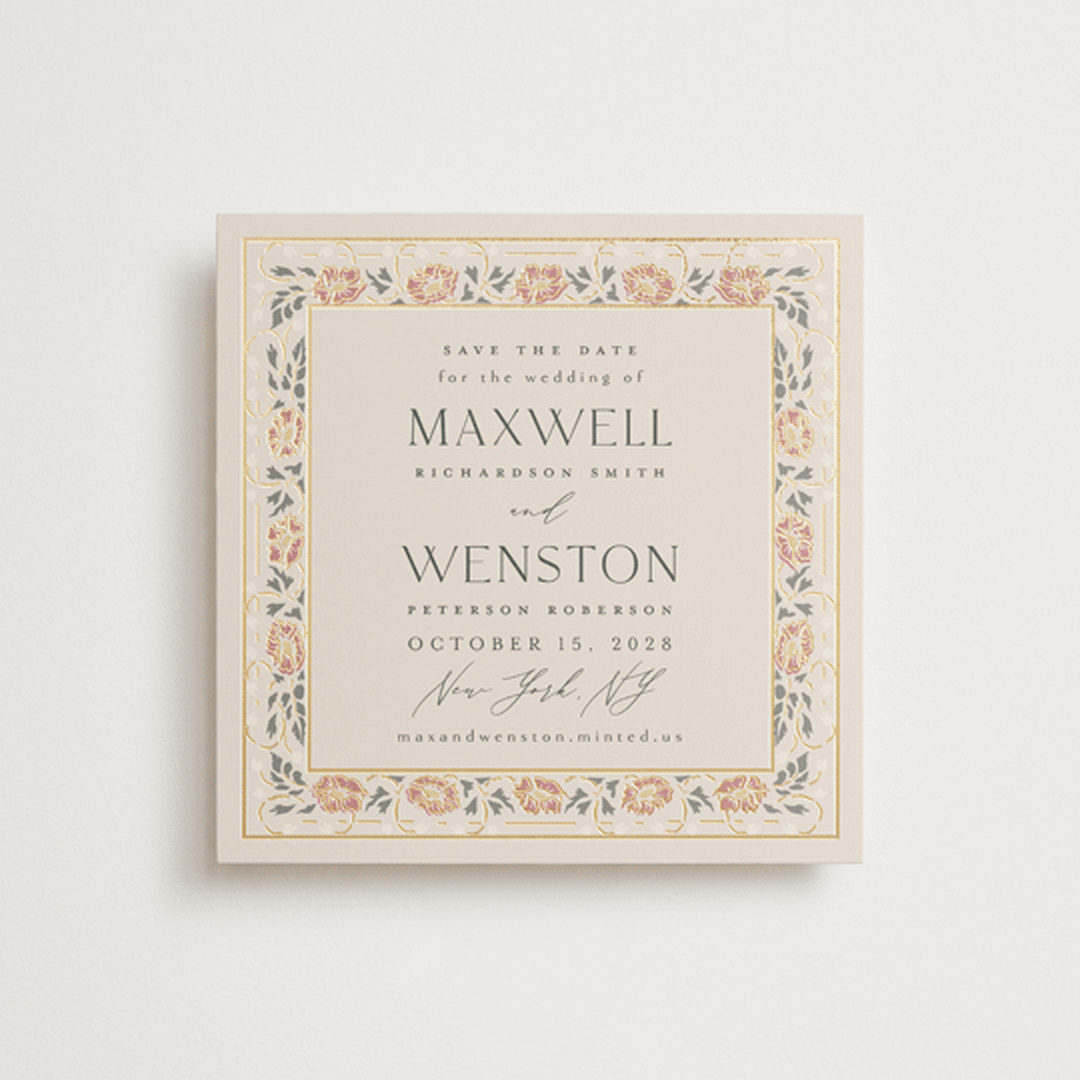 "Timeless Nature" - Save the Dates in Champagne by Ana de Sousa - Front