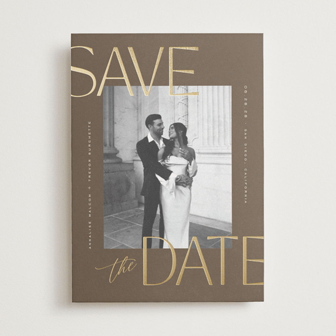 "Saguaro" - Save the Dates in Desert by Wildfield Paper Co - Front