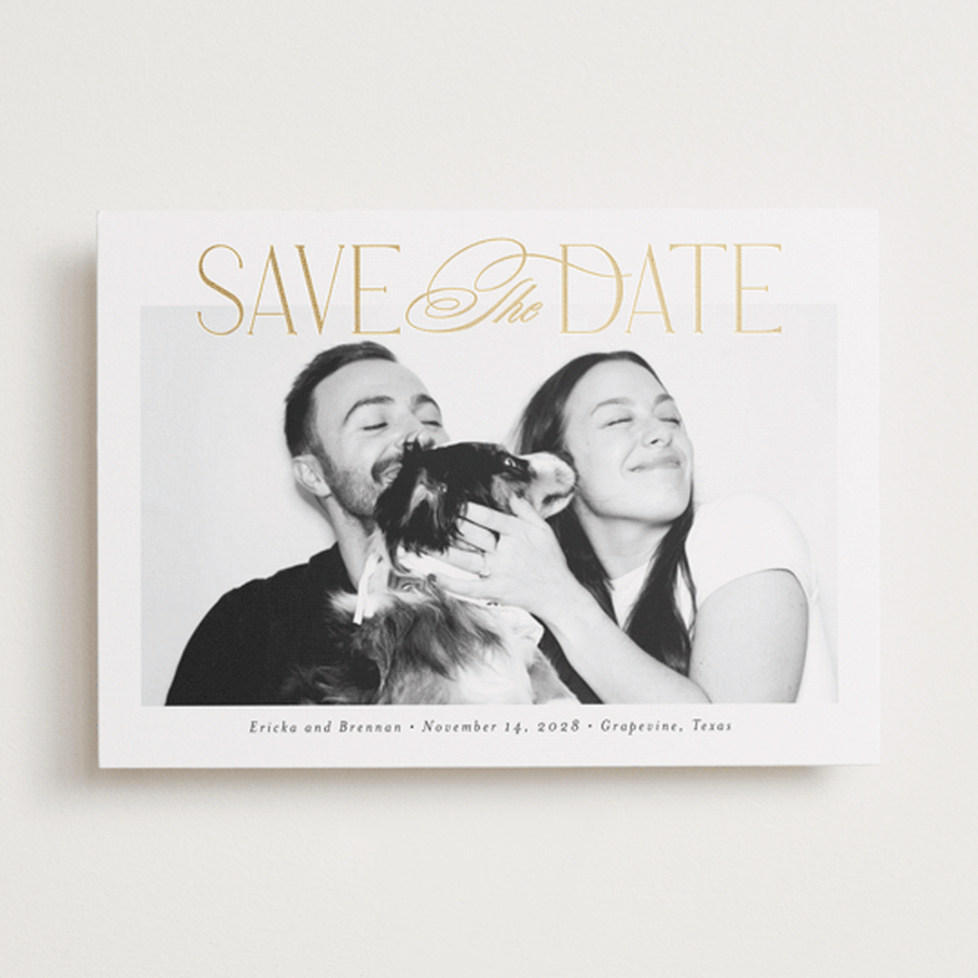 "Delighted" - Save the Dates in Sugar by Jessica Williams - Front