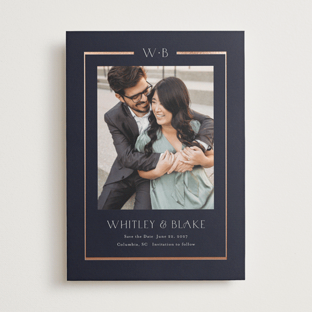 "Luster" - Save the Dates in Ocean by Stacey Meacham - Front