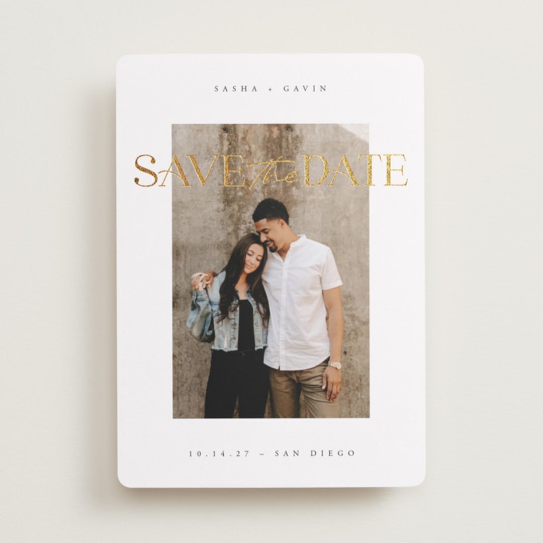 "Adore" - Save the Dates in Diamond by Chryssi Tsoupanarias - Front