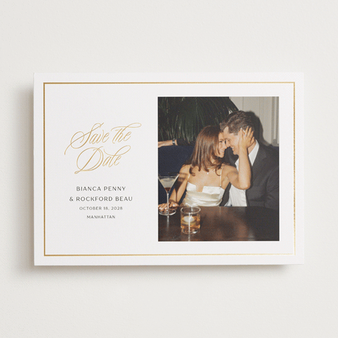 "Classic City" - Save the Dates in Cloud by Ashlee Townsend - Front