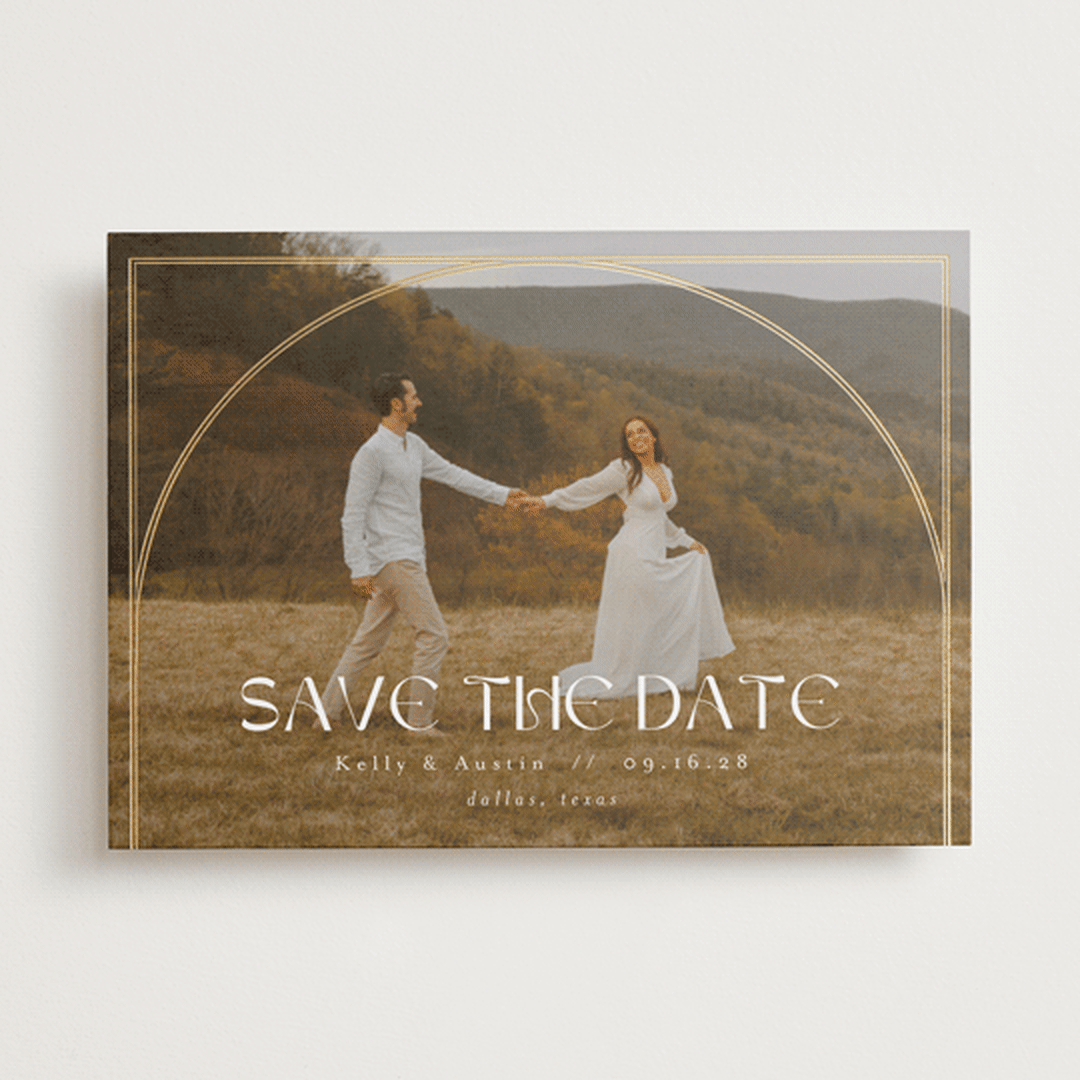 "Folklore" - Save the Dates in Snow by AK Graphics - Front