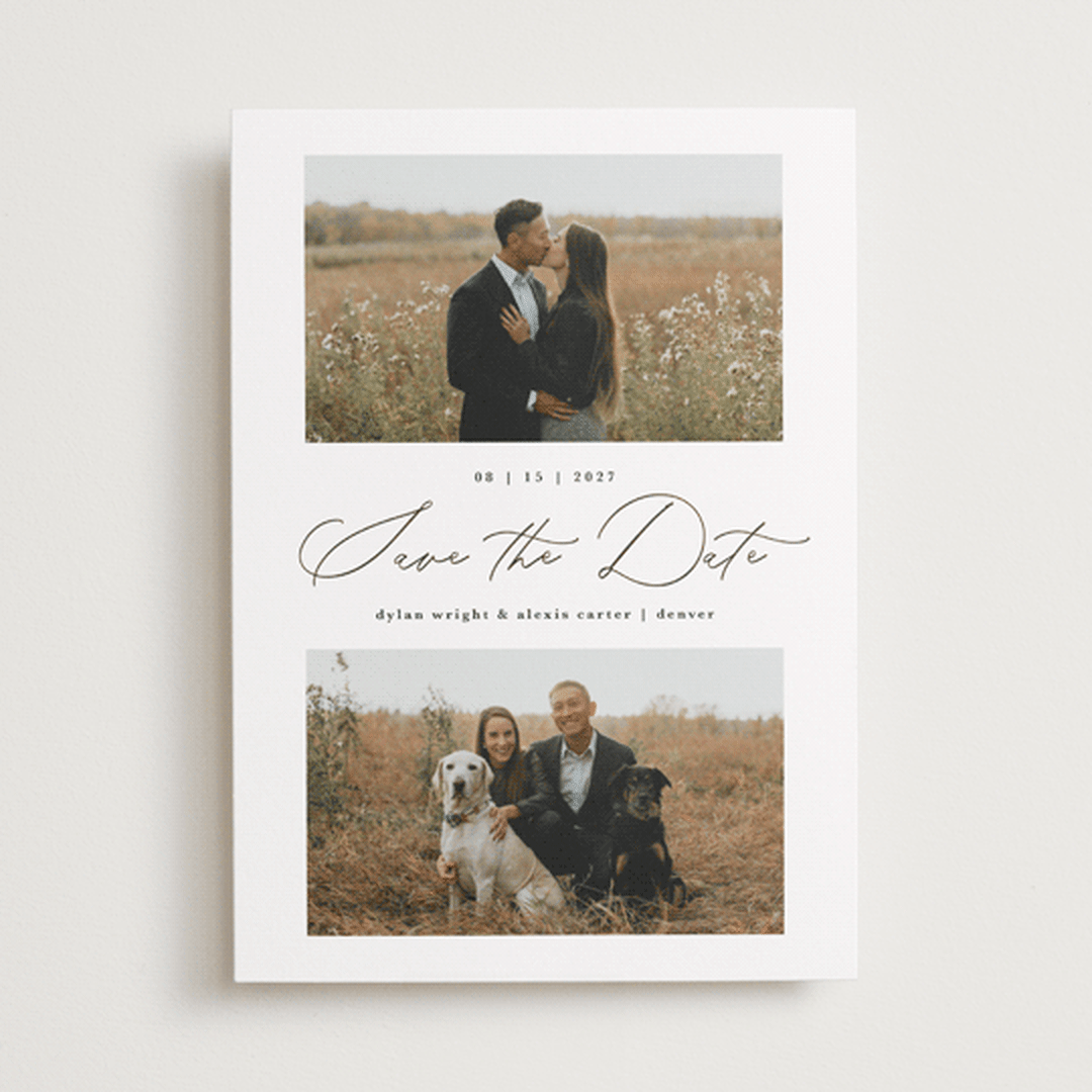 "bridge" - Save the Dates in Onyx by Kate Ahn - Front
