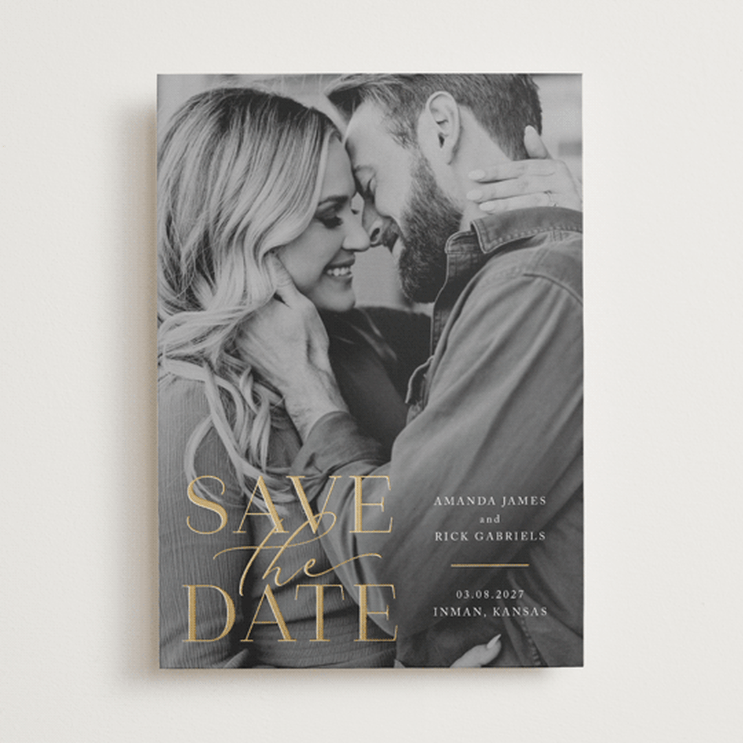 "Viola" - Save the Dates in Snow by Deynaaz Daraei - Front