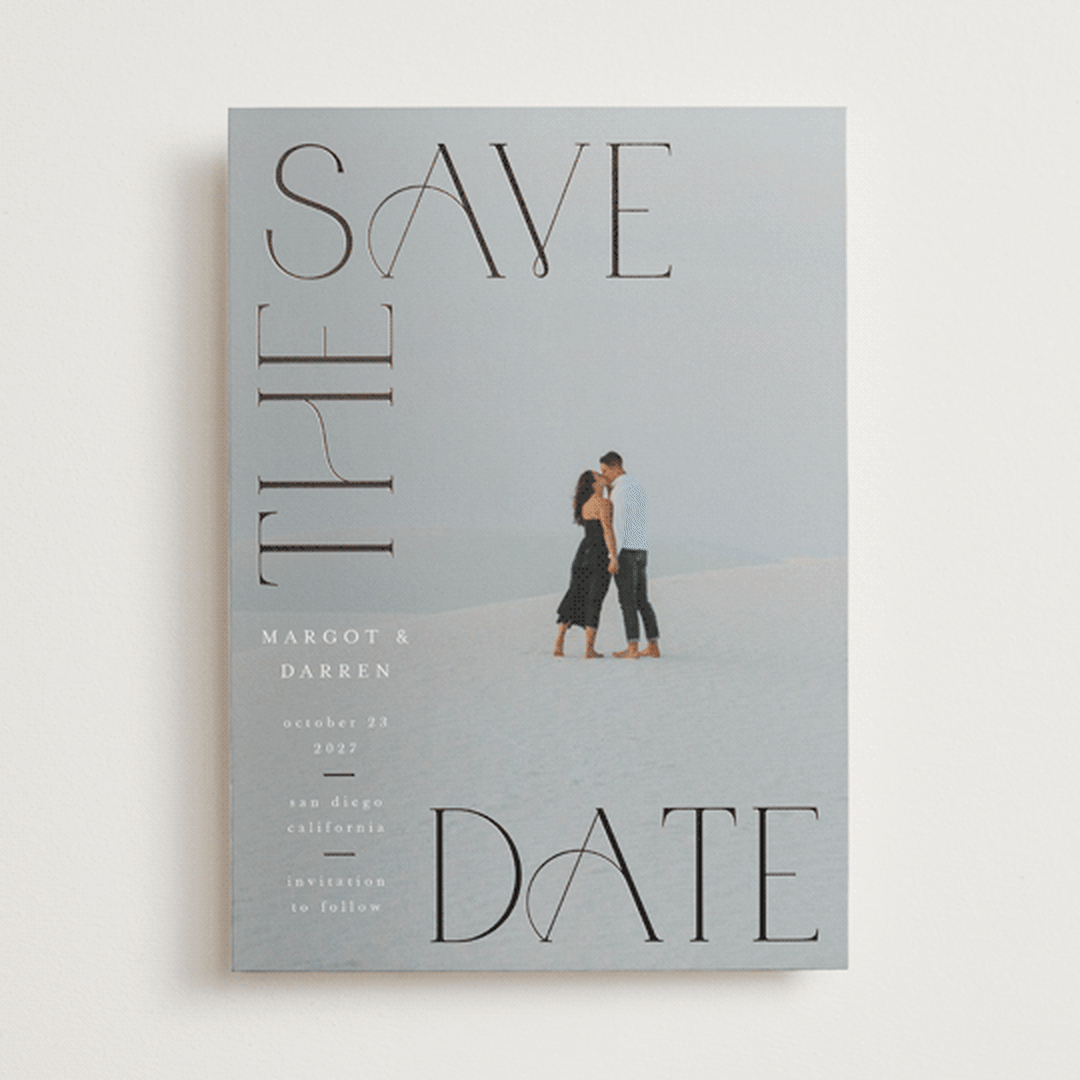 "San Diego" - Save the Dates in Cloud by Ashlee Townsend - Front