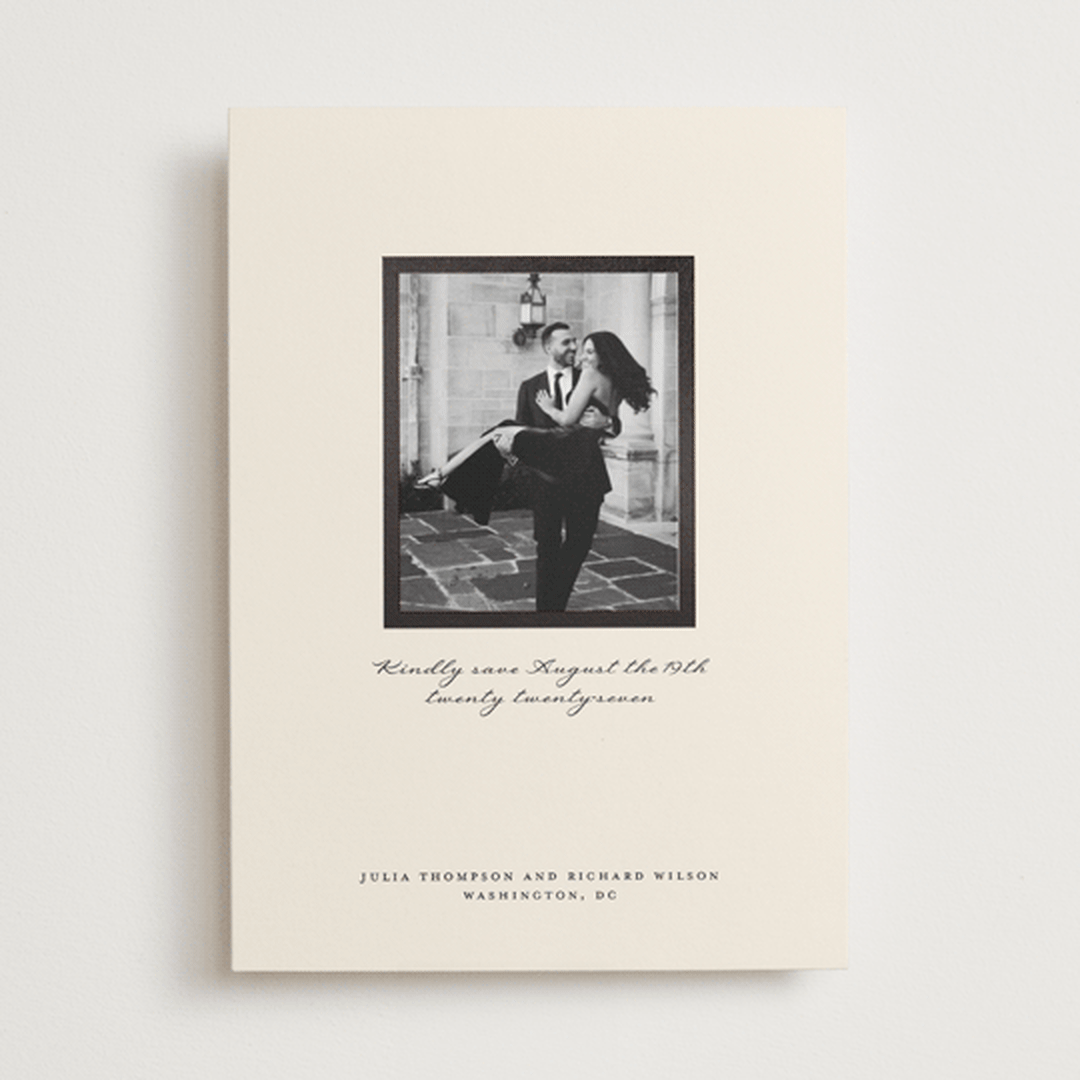 "Frame" - Save the Dates in Champagne by mo kelley - Front