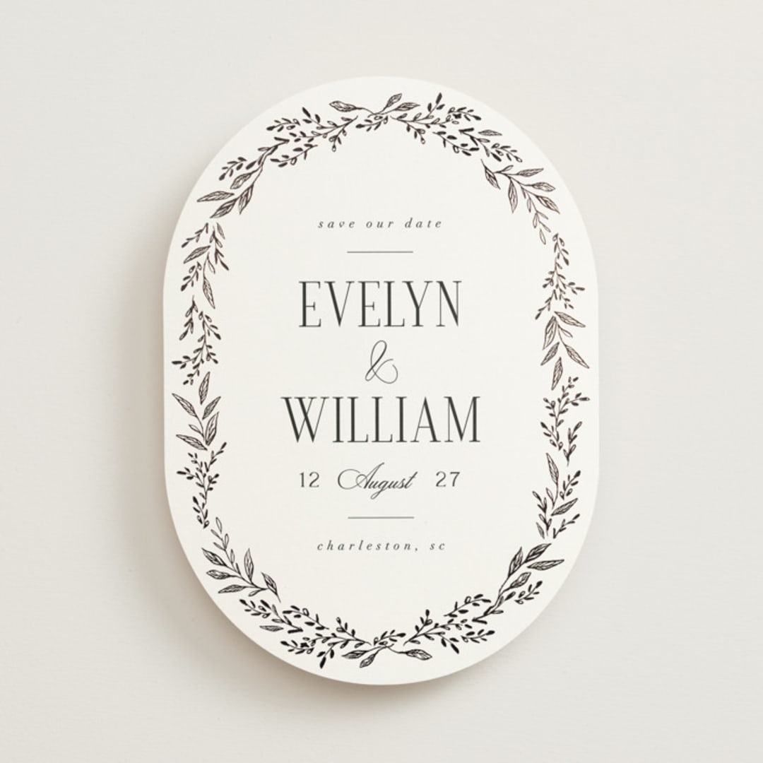 "Wildflora" - Save the Dates in Snow by Laura Hankins - Front