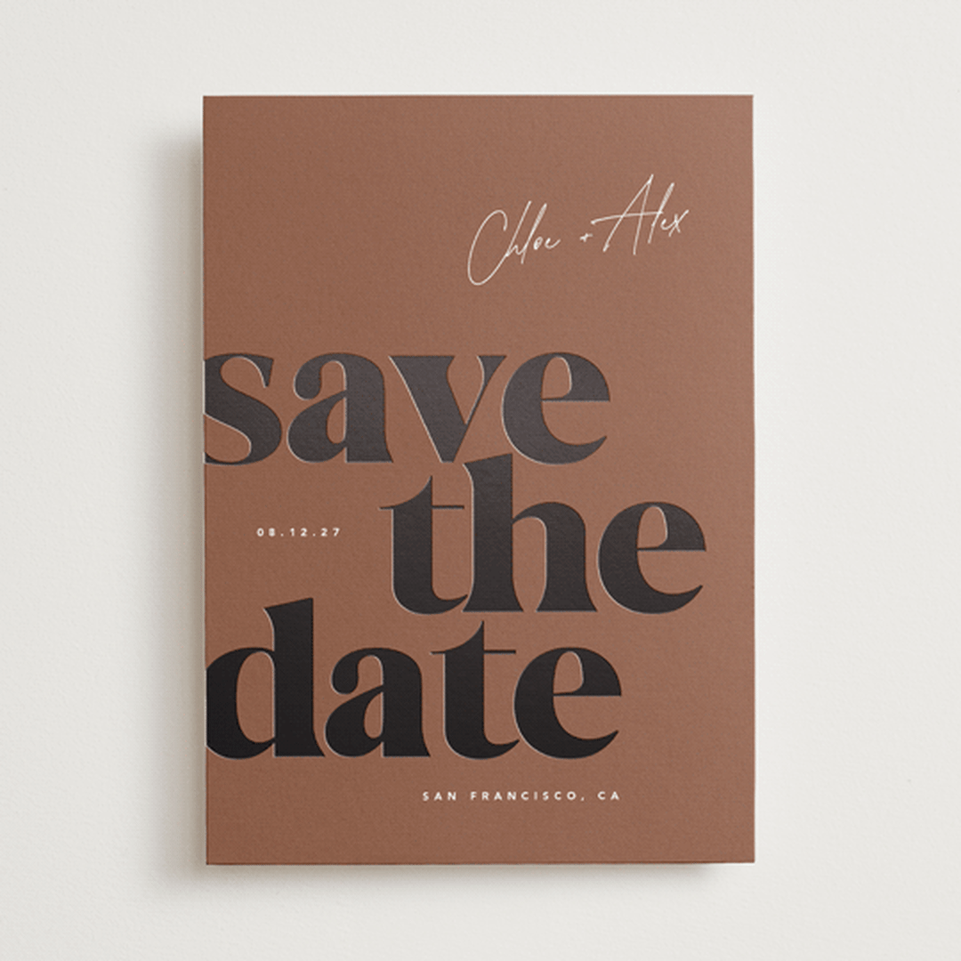 "Retro" - Save the Dates in Dessert by Eric Clegg - Front