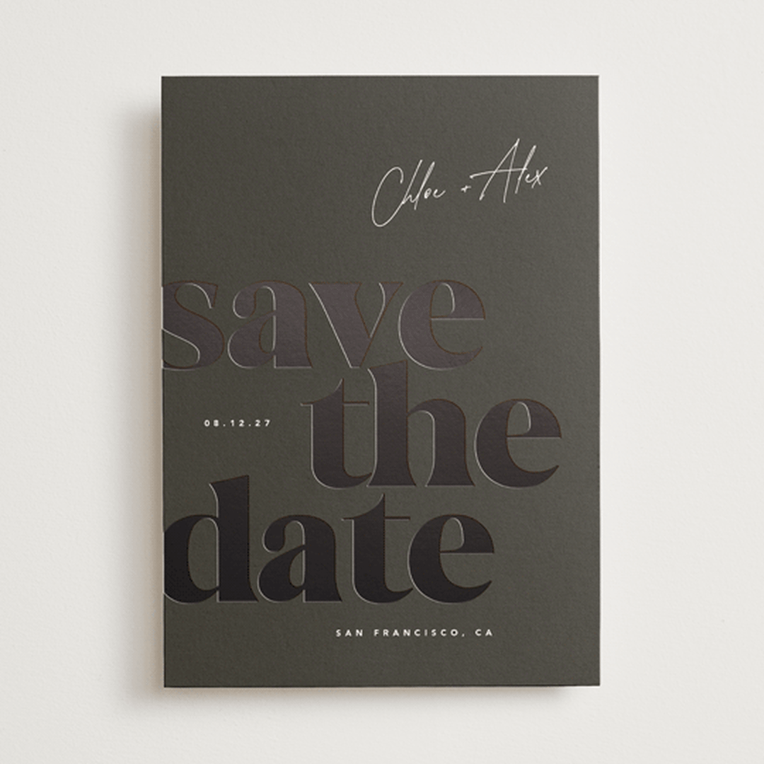 "Retro" - Save the Dates in Evening by Eric Clegg - Front