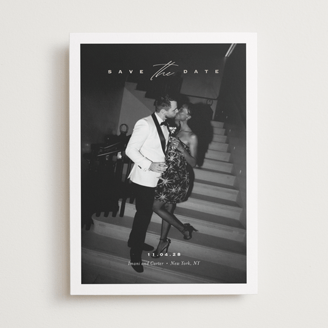 "Casual Elegance" - Save the Dates in Diamond by Eric Clegg - Front