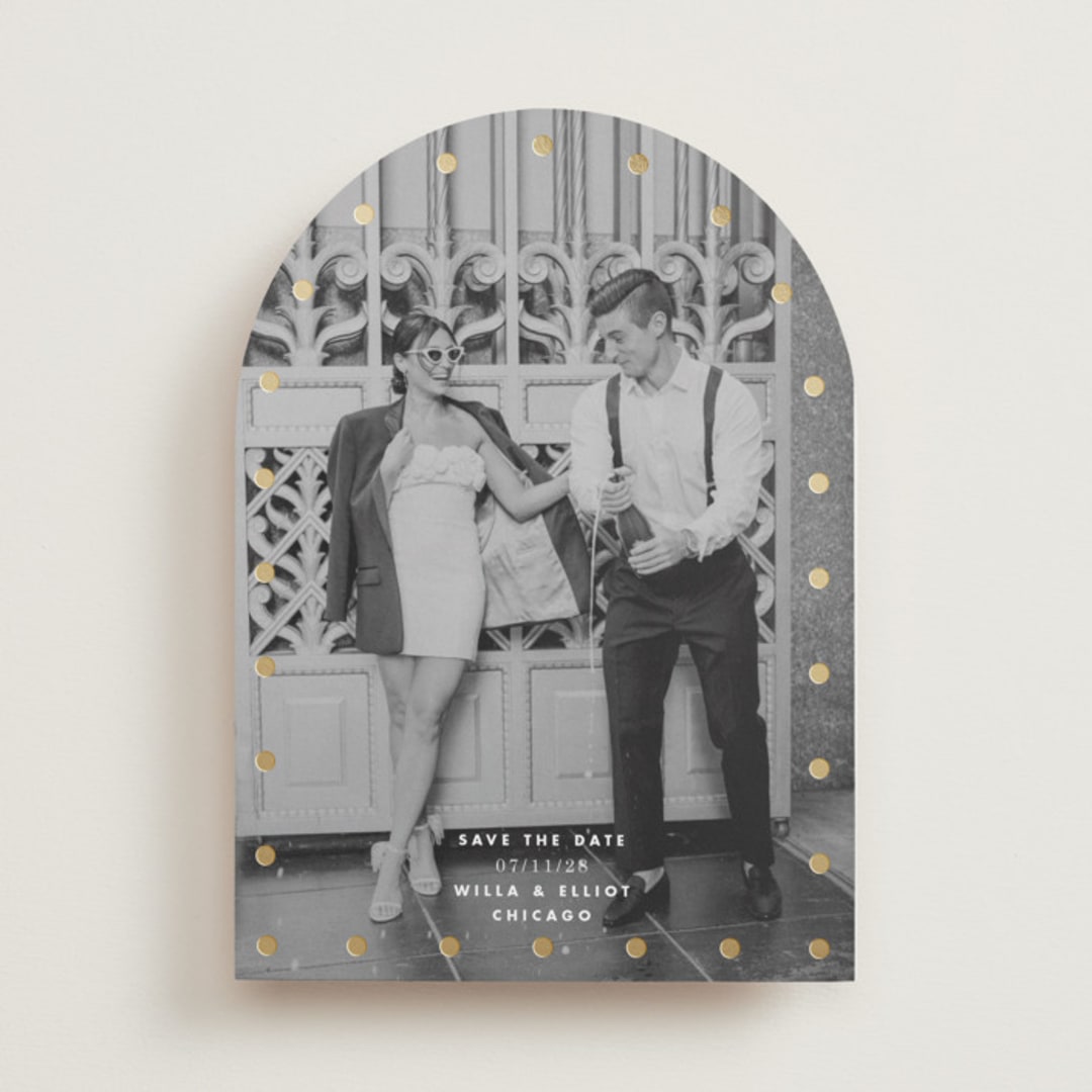 "Spotlight" - Save the Dates in Quartz by Baumbirdy - Front