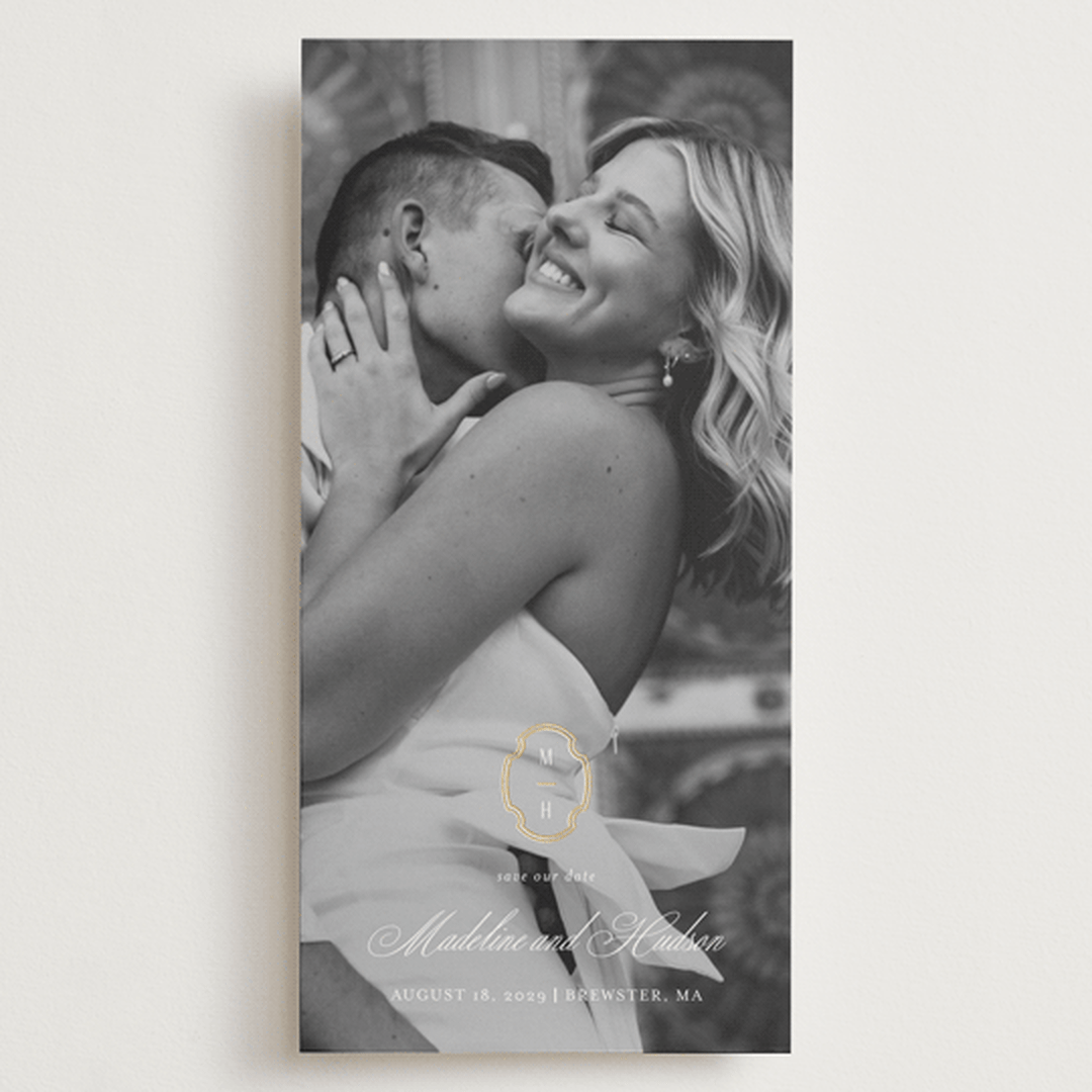 "Monatuk" - Save the Dates in Ivory by Ashlee Townsend - Front