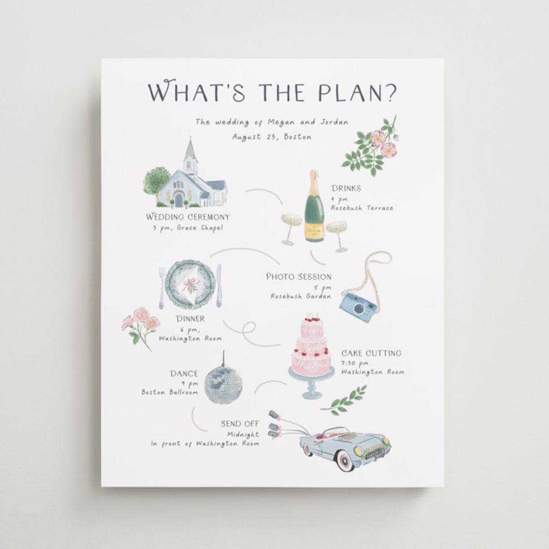 "Journey of the Day" - Schedule Signs in Porcelain by frau brandt - Front