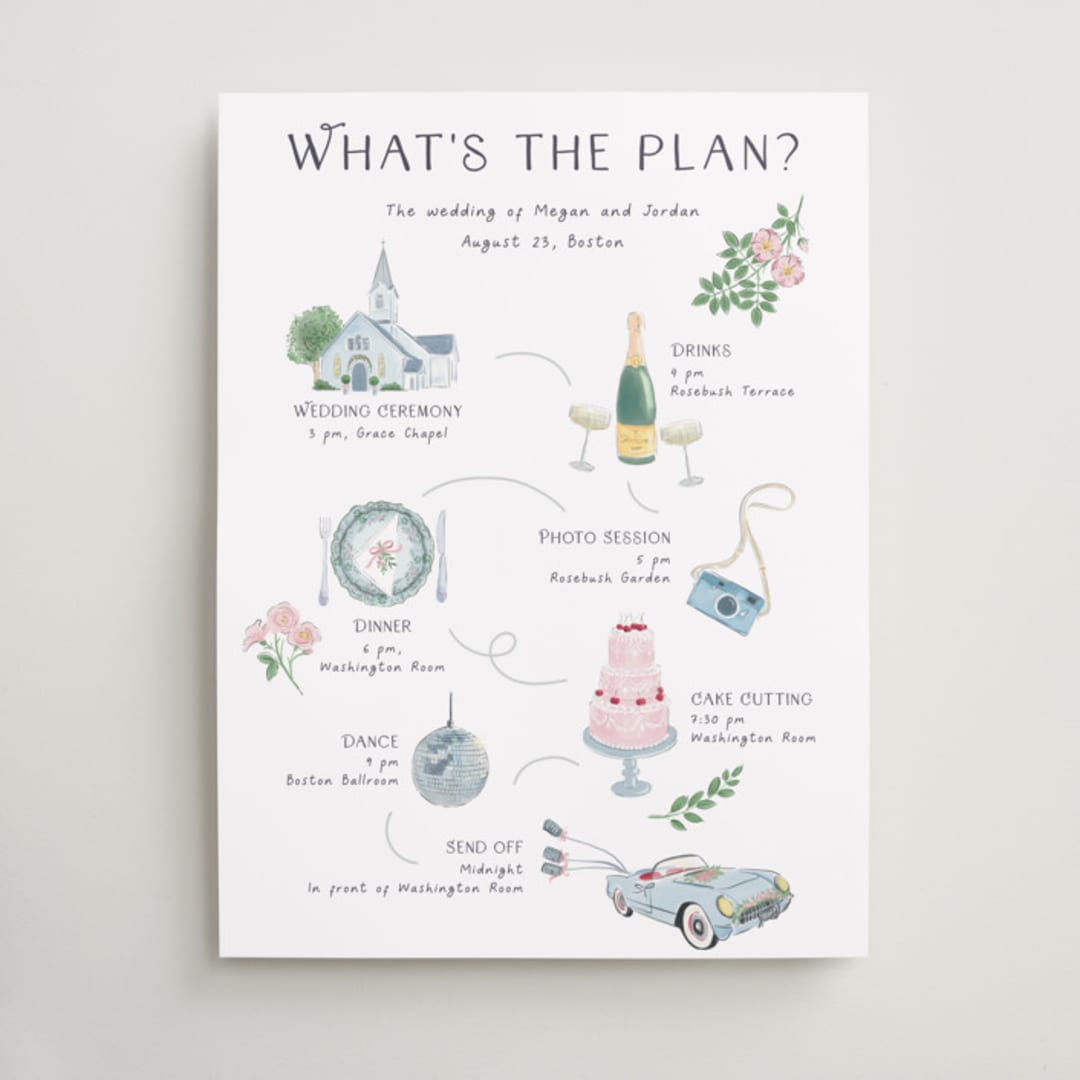 "Journey of the Day" - Schedule Signs in Porcelain by frau brandt - Front