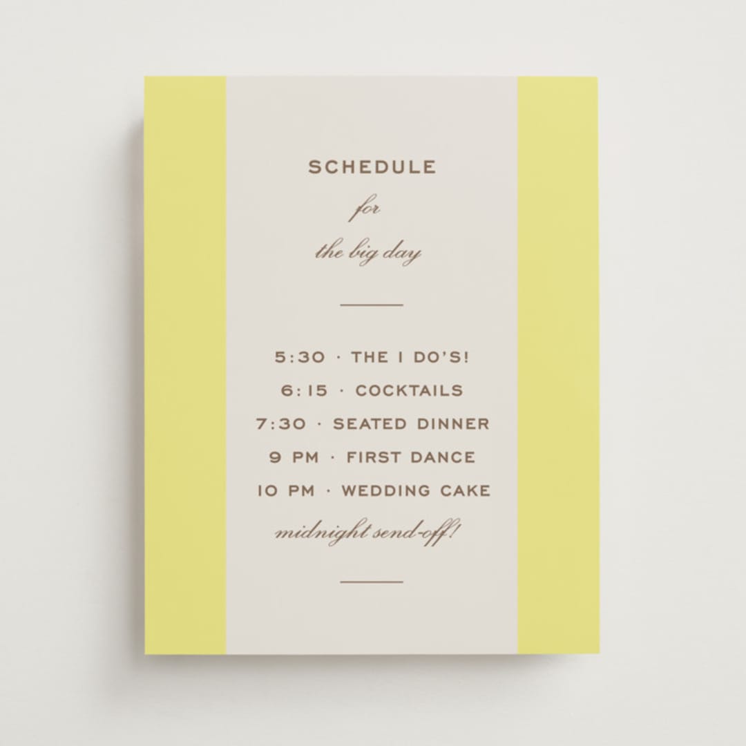 "Campania" - Schedule Signs in Limone by Megan Davis - Front