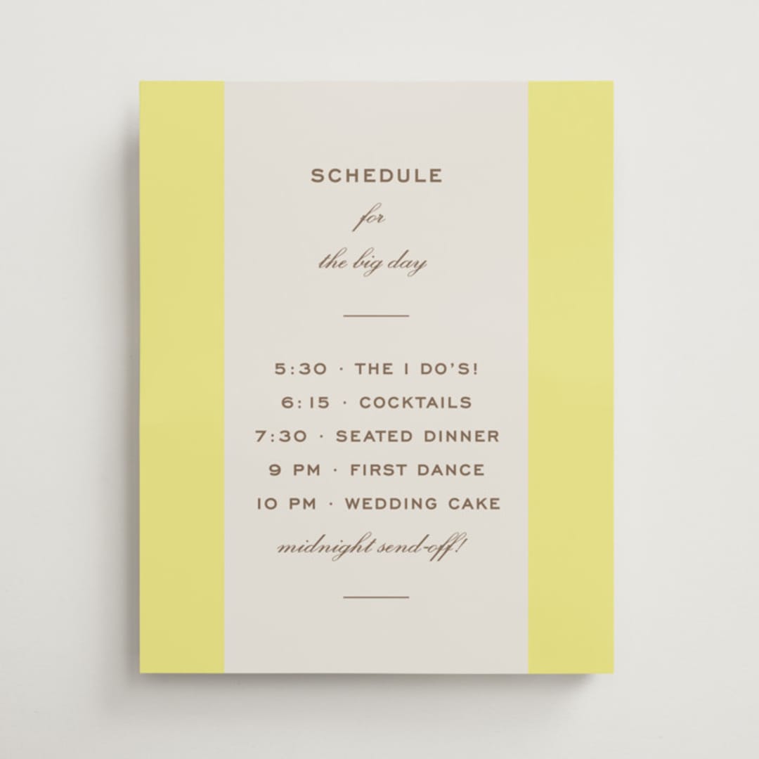 "Campania" - Schedule Signs in Limone by Megan Davis - Front