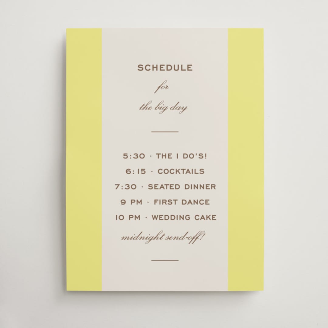 "Campania" - Schedule Signs in Limone by Megan Davis - Front