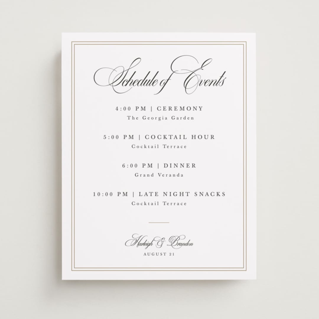 "Traditionalist" - Schedule Signs in Snow by Sarah Brown - Front