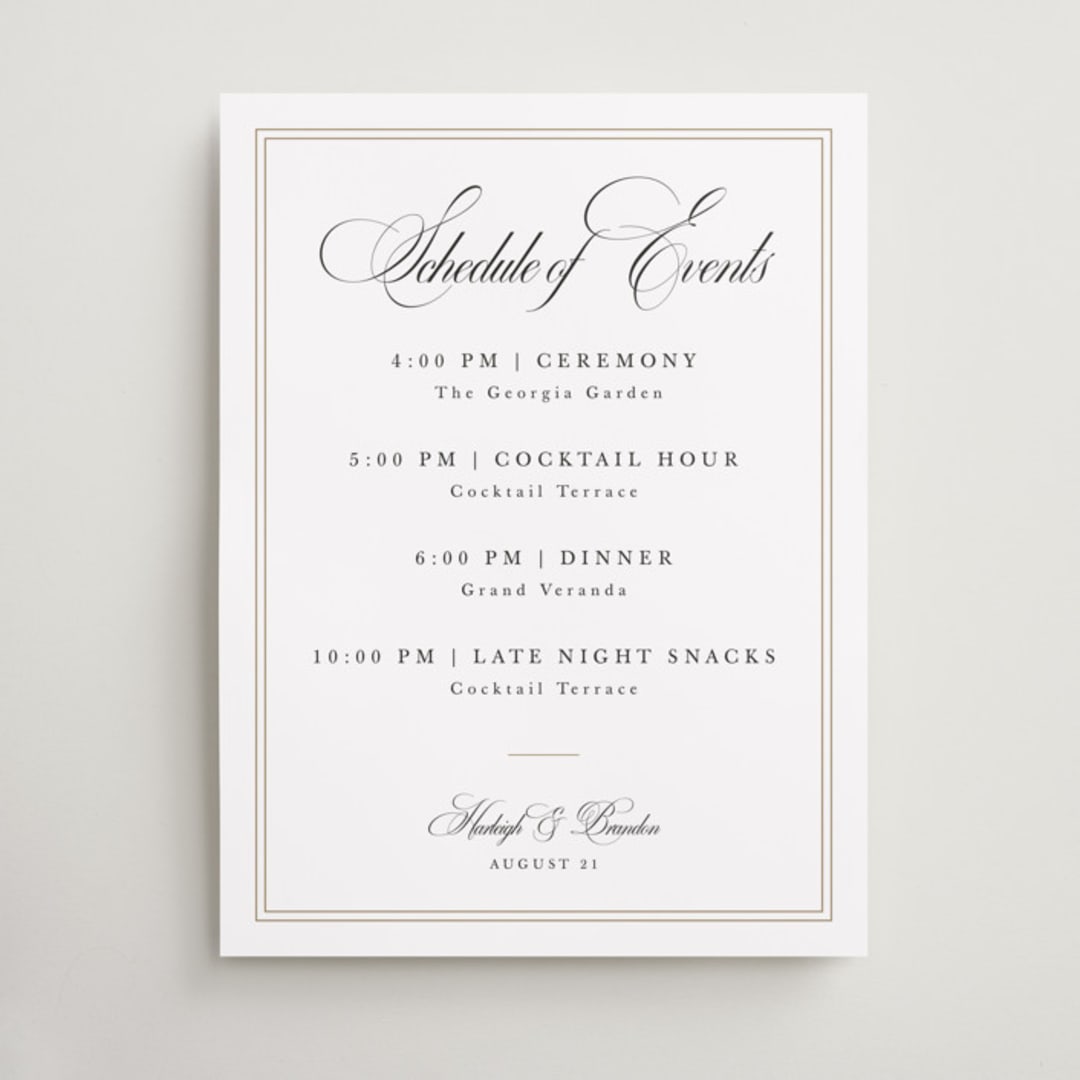 "Traditionalist" - Schedule Signs in Snow by Sarah Brown - Front