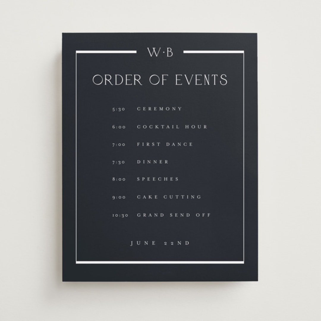 "Luster" - Schedule Signs in Ocean by Stacey Meacham - Front