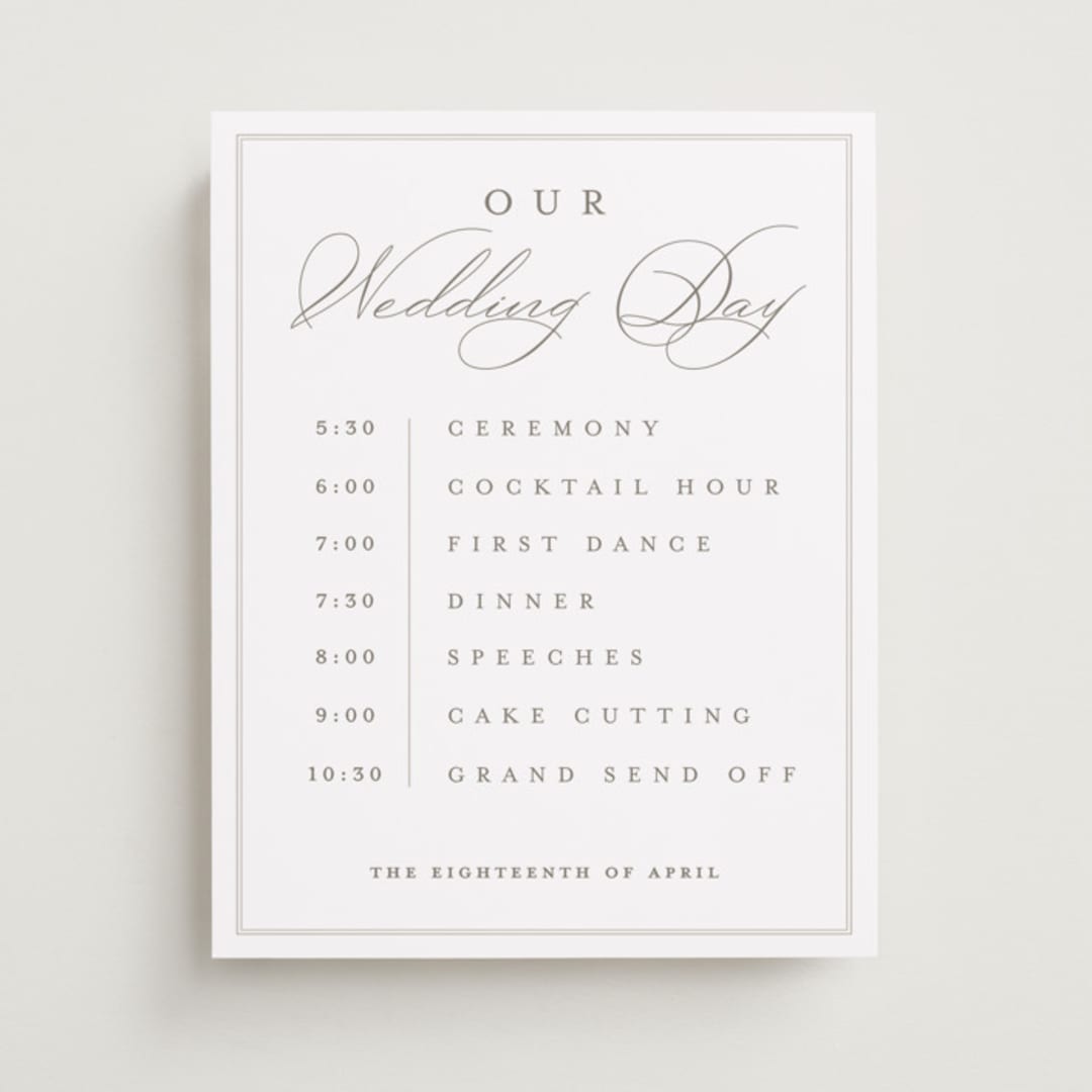 "Overlapping" - Schedule Signs in Cotton by Amy Kross - Front