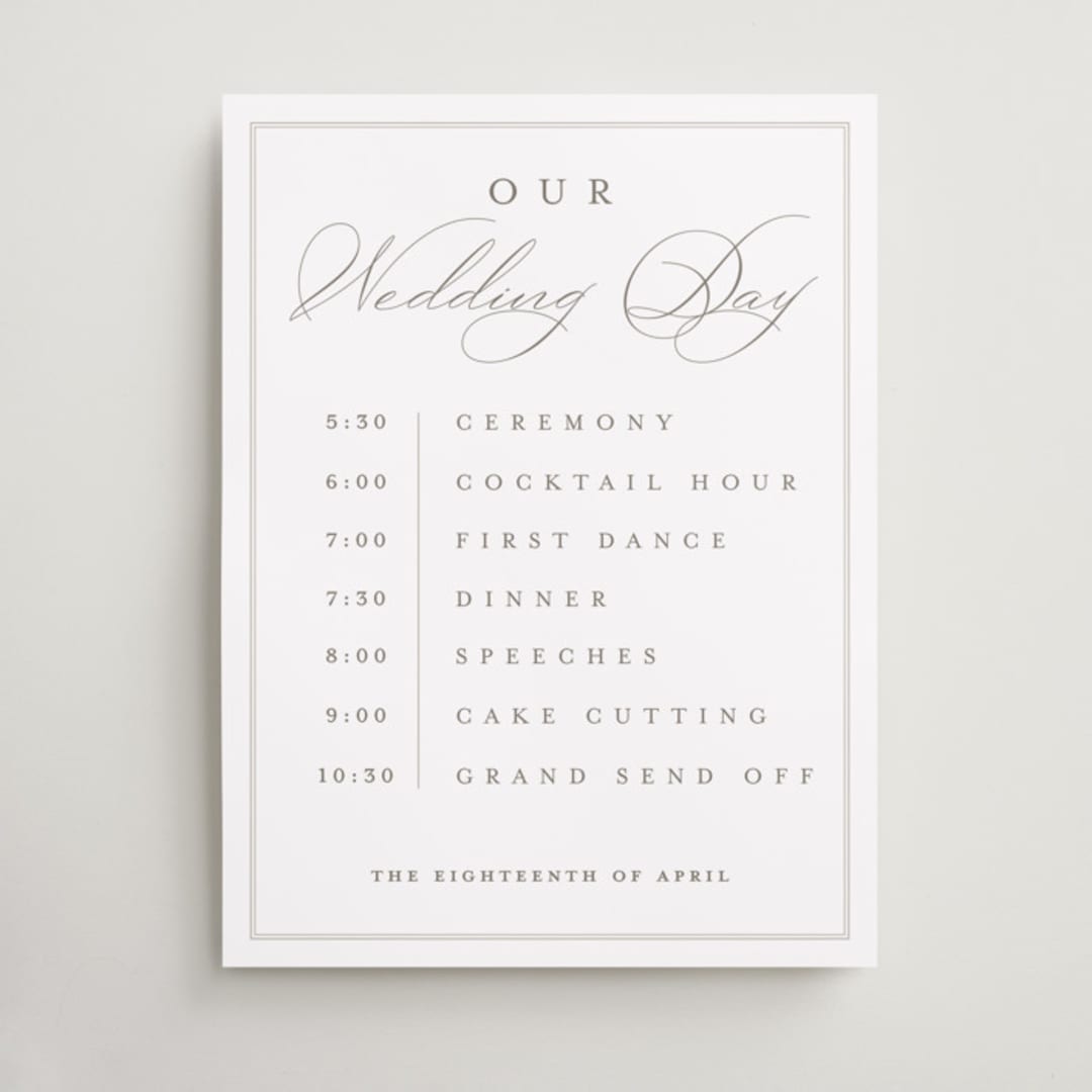 "Overlapping" - Schedule Signs in Cotton by Amy Kross - Front