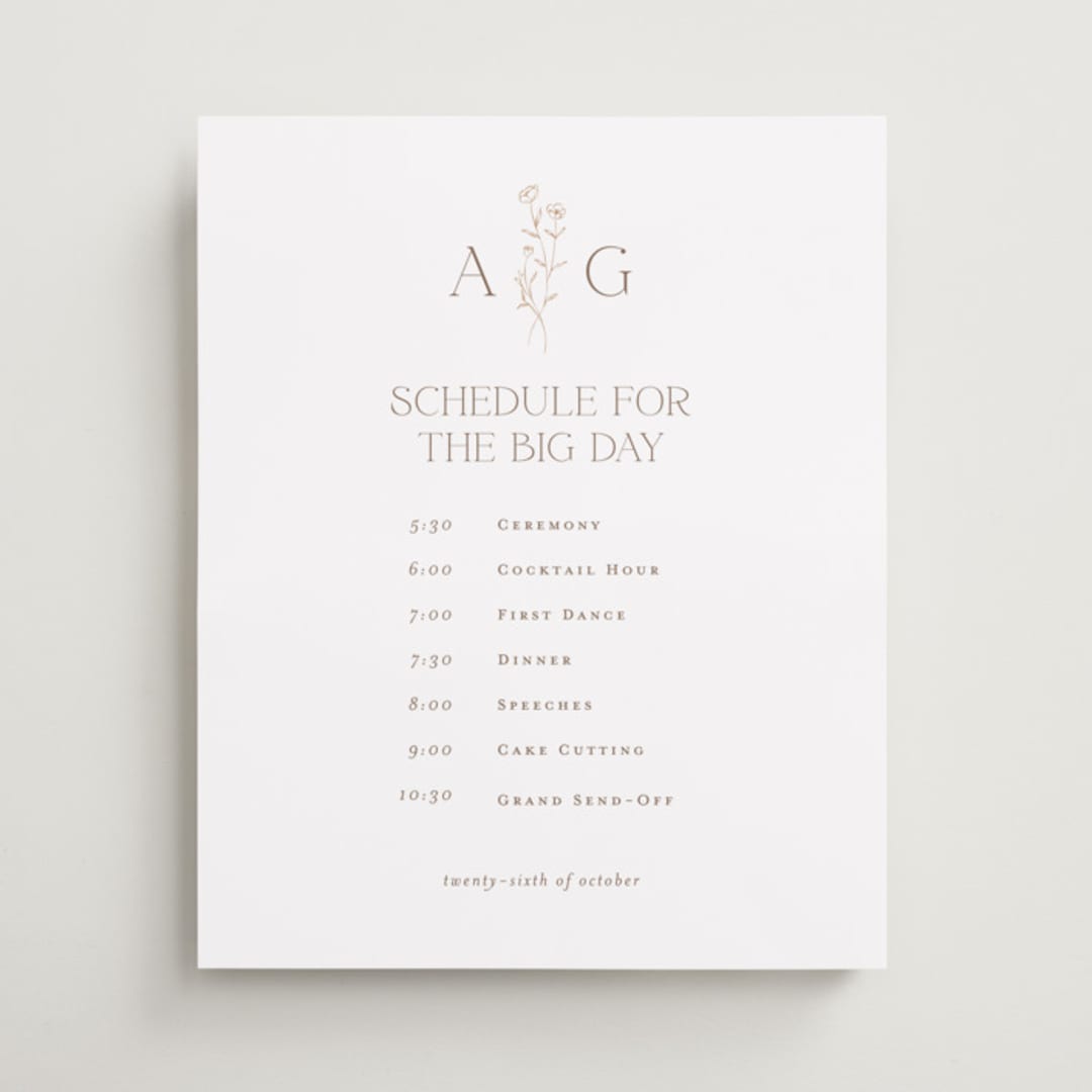 "kouignette" - Schedule Signs in Chiffon by chocomocacino - Front